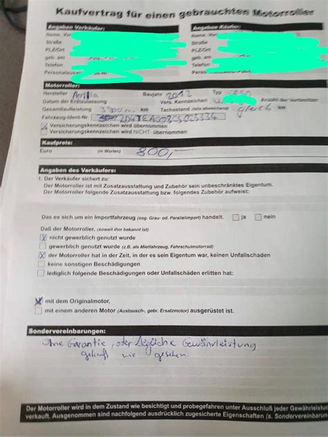 Müll Einbruch Axt kaufvertrag motorrad ohne papiere Wir sehen uns