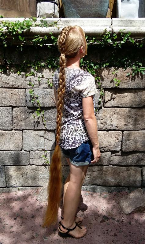 Braids And Hairstyles For Super Long Hair Ankle Length Braided Ponytail