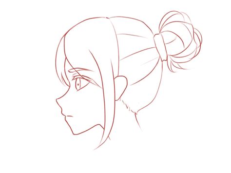 How To Draw Female Anime Head Side View Anime Head Drawing At Images