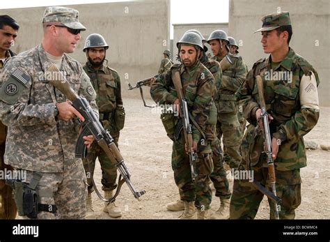 Afghan National Army Recruits In Training At The Kabul Military