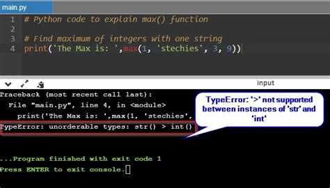 TypeError Not Supported Between Instances Of Str And Int