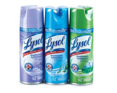 Desinfectante Aerosol Limpieza Superficies 3pk Mix Lysol 19200 En