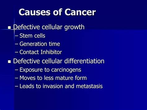 Ppt Causes Of Cancer Powerpoint Presentation Free Download Id847218
