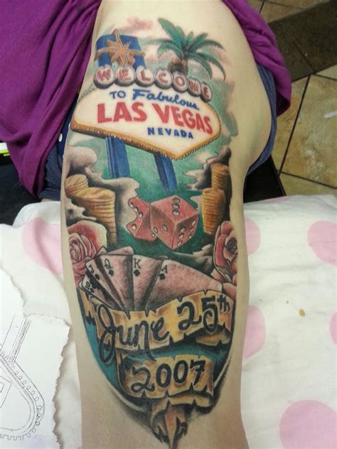 Las Vegas Thigh Tattoo Love It 4 Tattoo Tattoo Flash Jack Tattoo
