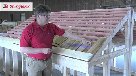 How to install the shed shingles. JB ShingleFix - Quick installation of cedar shingles - YouTube