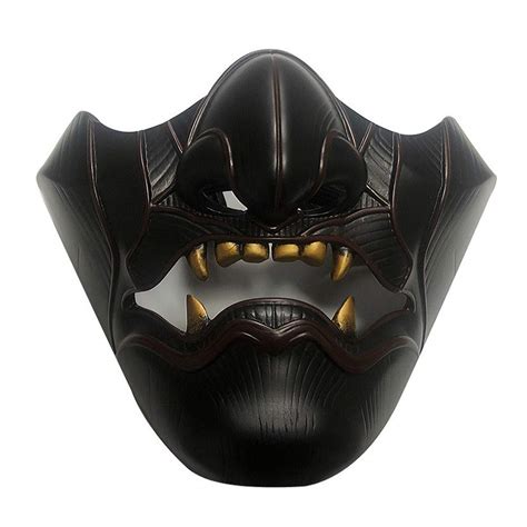 Buy Tsushima Jin Sakai Mask Samurai Half Face Mask Game Warrior Cosplay