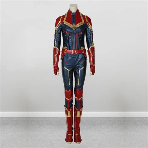 Captain Marvel Costume Cosplay Suit Avengers Endgame Carol Etsy