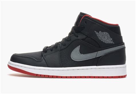 The air jordan collection curates only authentic sneakers. Air Jordan 1 Mid - Black - Gym Red - Cool Grey ...