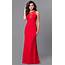 Ruffled Red Junior Size Long Prom Dress  PromGirl