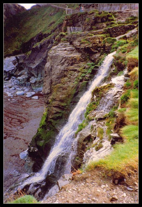 Tintagel Castle Waterfall By Forestina Fotos On Deviantart