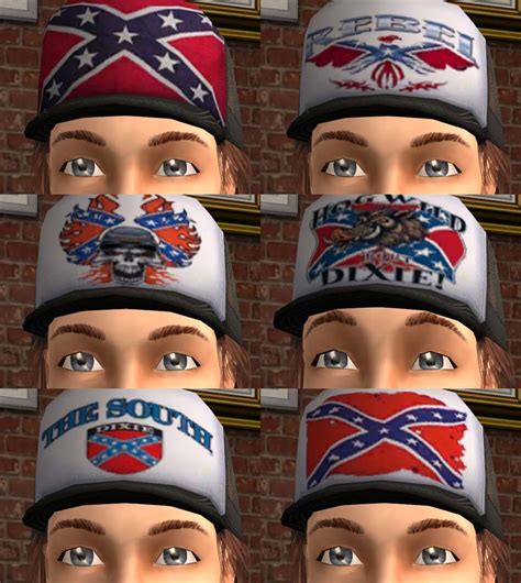 Mod The Sims Redneck Teen Trucker Hats
