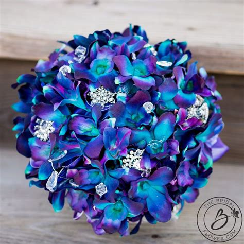 Purple wedding bouquets bride bouquets bridal flowers bridesmaid bouquet floral wedding burgundy bouquet pink bouquet wedding inspiration wedding ideas. Purple blue Galaxy orchid wedding bouquet - Real touch ...