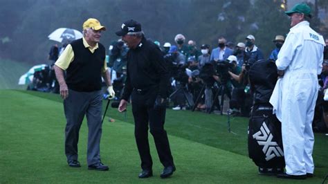 Masters 2020 Watch As Jack Nicklaus Gary Player Hit Ceremonial Tee