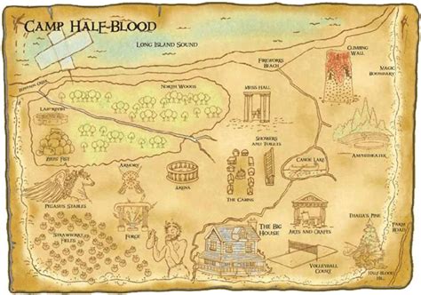 Official Map Of Camp Half Blood My Fandoms Pinterest