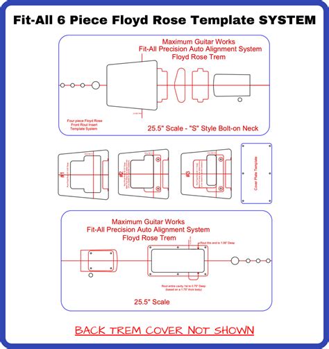 Floyd Rose Routing Template