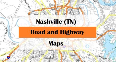 Nashville Tennessee Road And Highway Map Printable