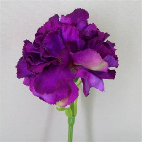 silk carnation purple 60cm artificial flowers