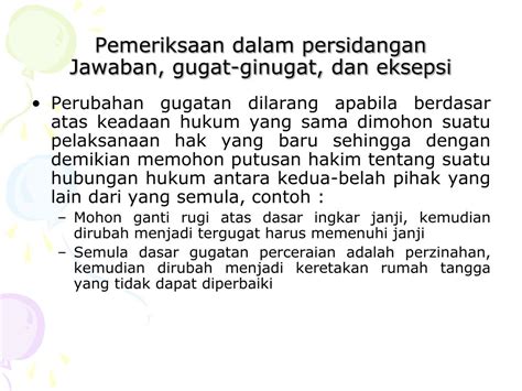 Bahwa berdasarkan uraian dalam eksepsi ini mohon majelis hakim dapat mempertimbangkan untuk menolak gugatan penggugat, atau. Contoh Surat Jawaban Dengan Eksepsi