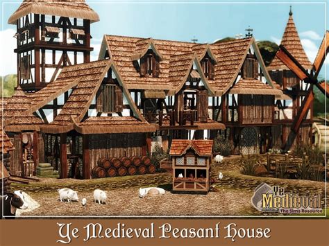 The Sims Resource Ye Medieval Peasant House