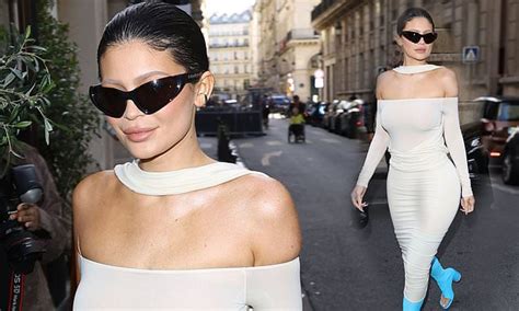 Kylie Jenner Flaunts Her Curves In A Skintight White Dress Teamed With