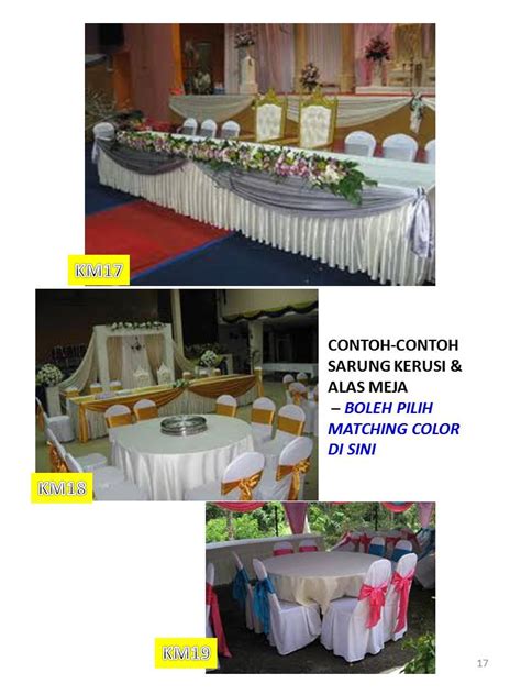 Nak tanya atau nak order : Sarung Kerusi Plastik / Banquet / Alas Meja / Jenis-Jenis ...