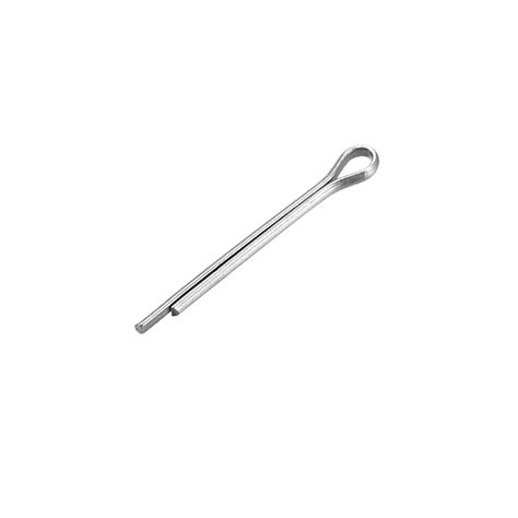 Split Cotter Pin 1mm X 10mm 304 Stainless Steel 2 Prongs Silver Tone