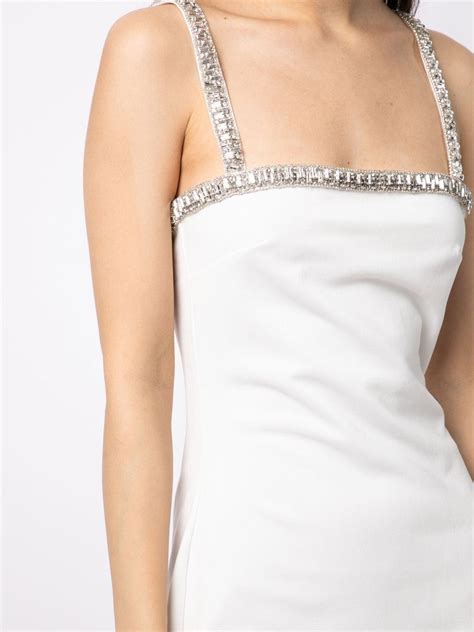 Retrofete Regina Crystal Embellished Mini Dress Farfetch