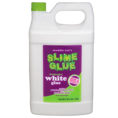 Buy Maddie Raes Slime Glue White Gallon Value Size Immediate