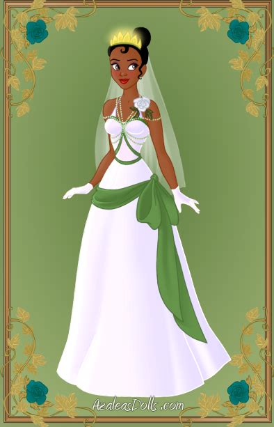 This disney princess tiana wedding dress is gourgeous. Tiana { Wedding Dress } by kawaiibrit on DeviantArt