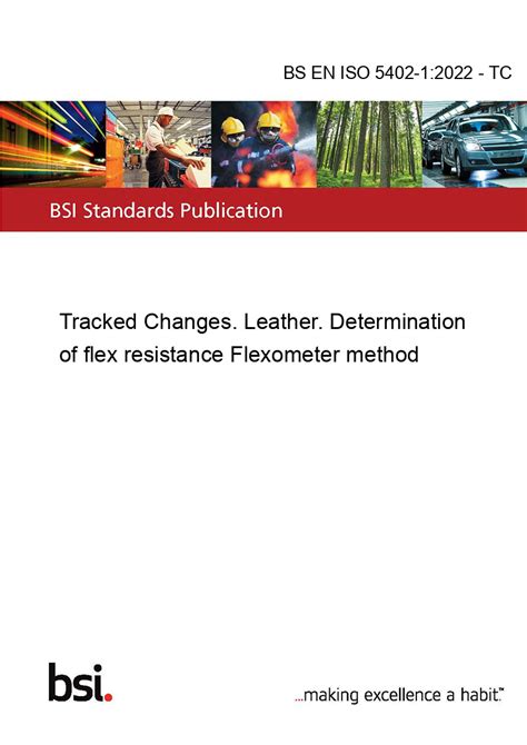 Bs En Iso 5402 12022 Tc Tracked Changes Leather Determination Of