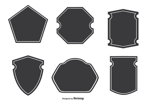 Assorted Badge Shapes 94484 Vector Art At Vecteezy