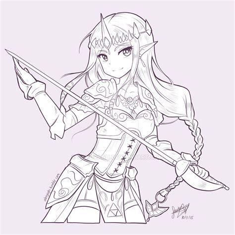 princess zelda hw by sandragh on deviantart
