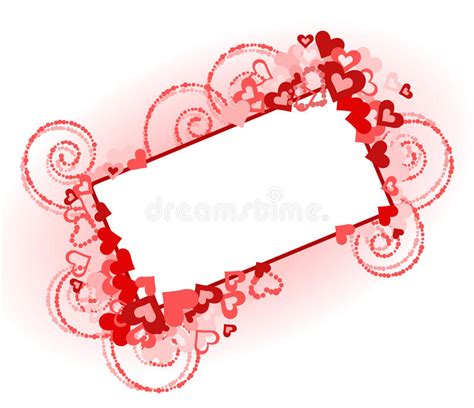 Beautiful Valentine Frame Stock Vector Illustration Of Green 13018398