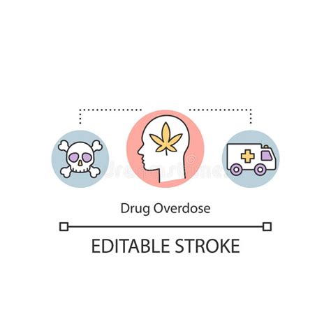 Drug Overdose Concept Stock Illustration Illustration Of Injection