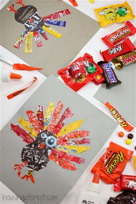 See more ideas about chocolate wrappers, wrappers, chocolate. Candy Wrapper Turkeys | Housing a Forest