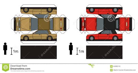 Papierautos 326 views23 days ago. Papiermodell von Autos vektor abbildung. Illustration von ...
