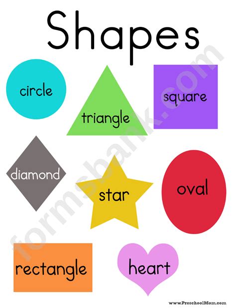 Printable Shapes And Colors Poilabs