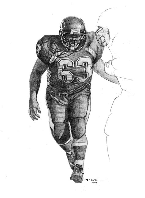 Follow along with our easy step by step drawing lessons.#easydraw. Football Player Drawing - Cliparts.co