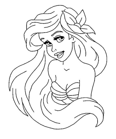 Desene cu Mica Sirena Ariel de colorat imagini și planșe de colorat cu Ariel