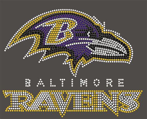 Baltimore Ravens Rhinestone Transfer By Faithfulsparkle On Etsy 995