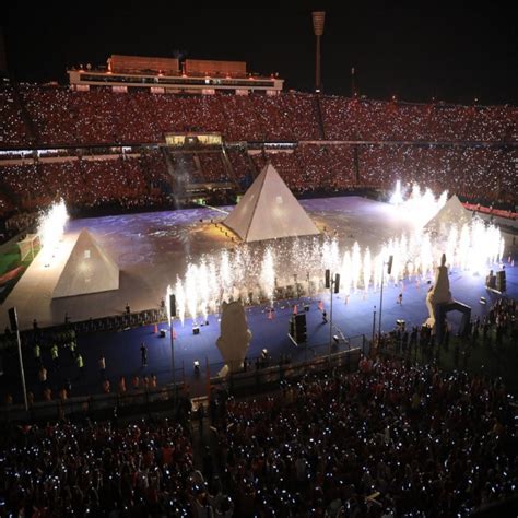 ووضعت القرعة منتخب مصر، البلد المضيف. حفل افتتاح كأس أمم إفريقيا 2019 .. تنظيم مبهر وإشادة ...