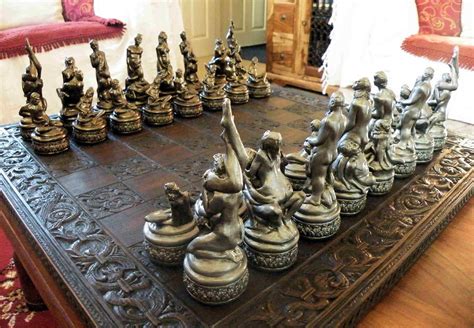 Large Adult Erotic Chess Set Ornate Base Bronze Vs Silver Free Hot Nude Porn Pic Gallery