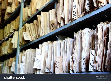 Shelves Full Files Old Archive Stock Photo 202612039 Shutterstock