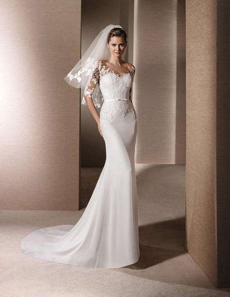 Abiti da sposa pizzo champagne abito da sposa con scollo a v manica lunga illusione guaina bow fusciacca piano lunghezza abito da sposa. Abito da sposa pizzo aderente