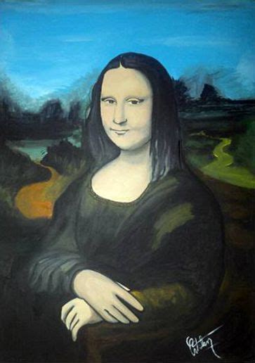 Mi Version De Mona Lisa Acrilico Sobre Lienzo Mona Lisa Artist Mona