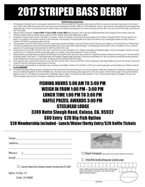 1st Annual Northern California Guides And Sportsmans Association 2017