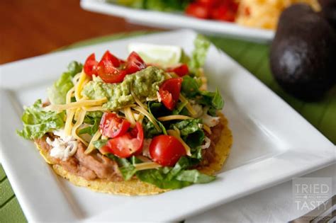 Dinner Ideas Quick And Easy Chicken Tostadas Tried And Tasty