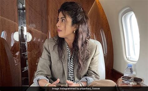 Viral Desi Girl Priyanka Chopra Sitting Cross Legged In A Plane