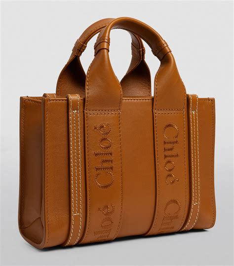 Chloé Mini Leather Woody Tote Bag Harrods Us