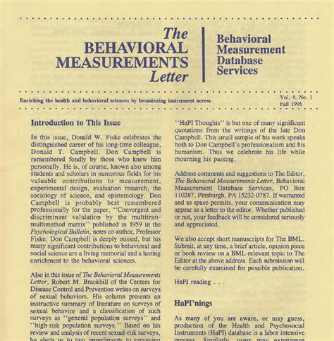 Surveying High Risk Sexual Behaviors Behavioral Measurement Database